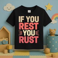 If You Rest You Rust Motivational Determination  Toddler T-Shirt