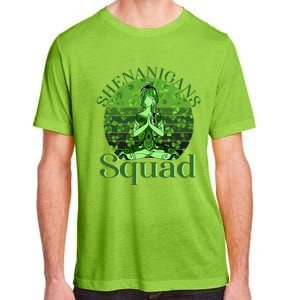 Irish Yoga Shenanigans Squad Sunset St Patricks Day Gift Adult ChromaSoft Performance T-Shirt