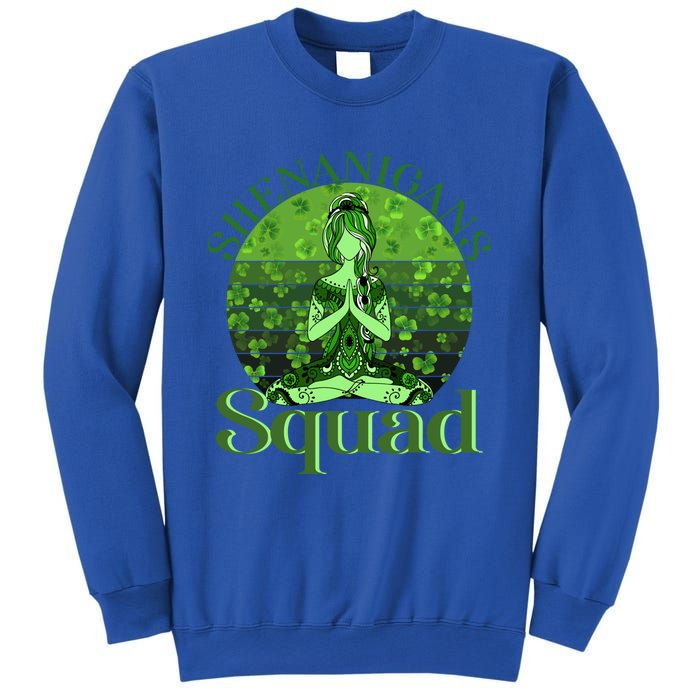 Irish Yoga Shenanigans Squad Sunset St Patricks Day Gift Sweatshirt