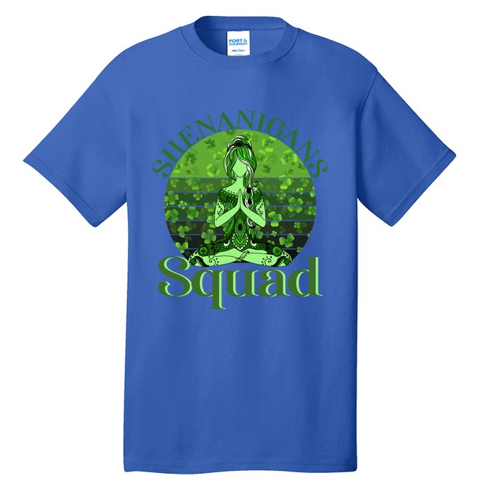 Irish Yoga Shenanigans Squad Sunset St Patricks Day Gift Tall T-Shirt