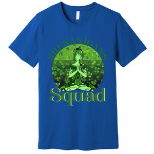 Irish Yoga Shenanigans Squad Sunset St Patricks Day Gift Premium T-Shirt