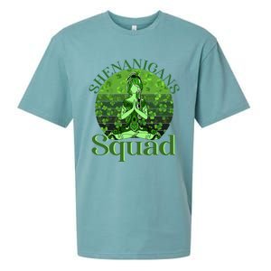 Irish Yoga Shenanigans Squad Sunset St Patricks Day Gift Sueded Cloud Jersey T-Shirt