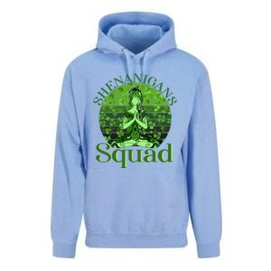 Irish Yoga Shenanigans Squad Sunset St Patricks Day Gift Unisex Surf Hoodie