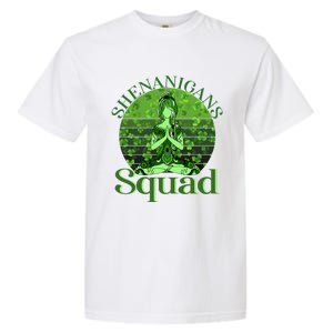 Irish Yoga Shenanigans Squad Sunset St Patricks Day Gift Garment-Dyed Heavyweight T-Shirt