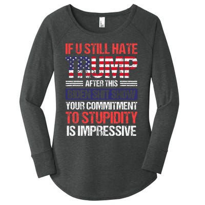 If You Still Hate Trump After This Biden Sht Show Women's Perfect Tri Tunic Long Sleeve Shirt