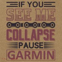 If You See Me Collapse Pause Garmin Cotton Canvas Backpack