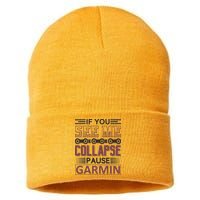 If You See Me Collapse Pause Garmin Sustainable Knit Beanie