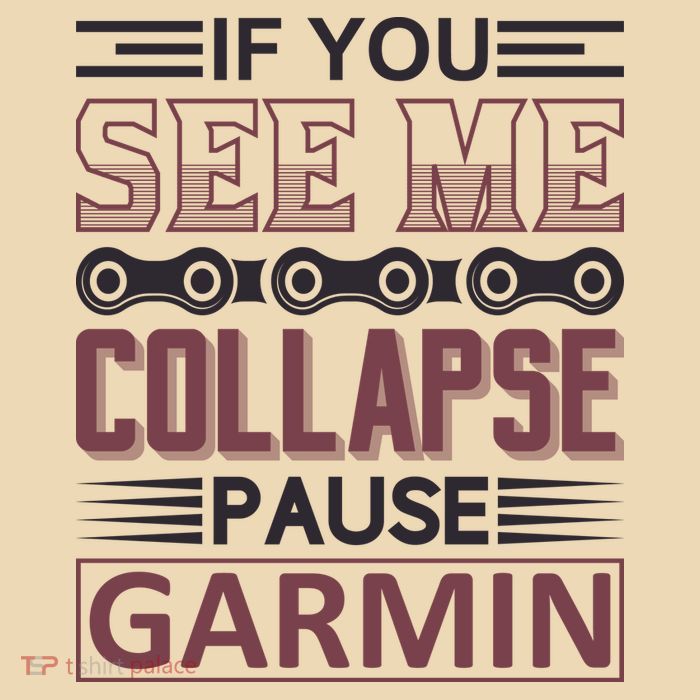 If You See Me Collapse Pause Garmin Drawstring Bag