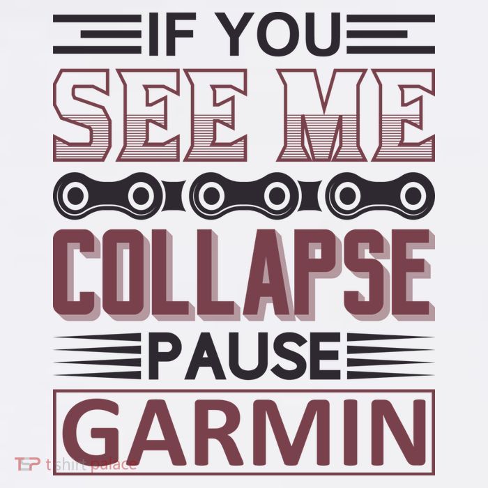 If You See Me Collapse Pause Garmin Youth Performance Sprint T-Shirt