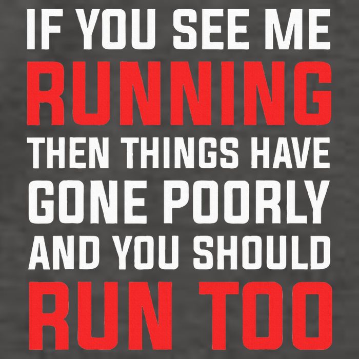 If You See Me Running Then Things Have Gone Poorly Vector Backpack