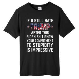 If You Still Hate Trump After This Biden Shit Show Funny Tall Fusion ChromaSoft Performance T-Shirt