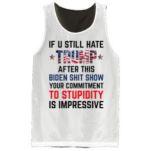 If You Still Hate Trump After This Biden Show Funny Mesh Reversible Basketball Jersey Tank