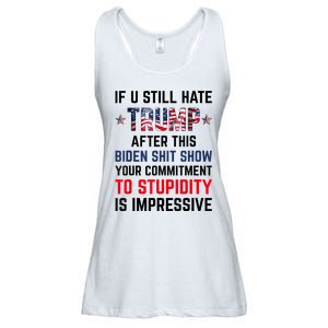 If You Still Hate Trump After This Biden Shit Show Funny Ladies Essential Flowy Tank