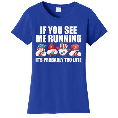 If You Sea Me Running Its Probably Fireworks Director Usa Gift Women's T-Shirt