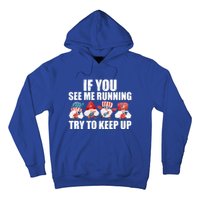 If You Sea Me Running Try To Keep Up Fireworks Director Usa Gift Hoodie