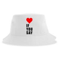 If You Say Funny I Love Heart Red Color Women Apparel Sustainable Bucket Hat