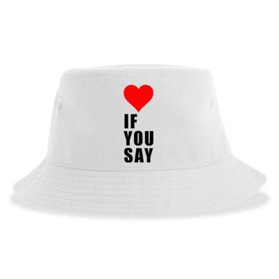 If You Say Funny I Love Heart Red Color Women Apparel Sustainable Bucket Hat