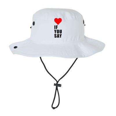 If You Say Funny I Love Heart Red Color Women Apparel Legacy Cool Fit Booney Bucket Hat