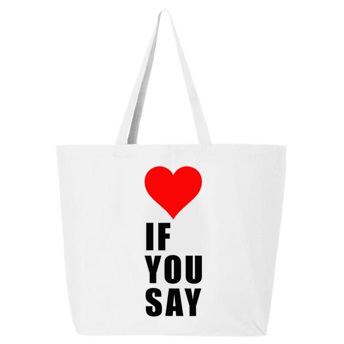 If You Say Funny I Love Heart Red Color Women Apparel 25L Jumbo Tote