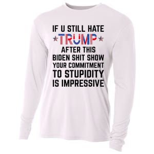 If You Still Hate Trump After This Biden Shit Show Funny Cooling Performance Long Sleeve Crew