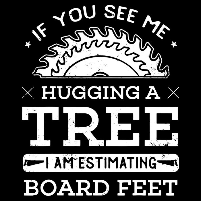 If You See Me Hugging A Tree Woodworking Lumberjack Cropped Pullover Crew