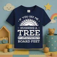 If You See Me Hugging A Tree Woodworking Lumberjack Toddler T-Shirt