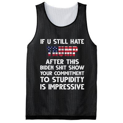 If You Still Hate Trump After This Stupidity Is Impressive Funny Mesh Reversible Basketball Jersey Tank