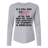 If You Still Hate Trump After This Stupidity Is Impressive Funny Womens Cotton Relaxed Long Sleeve T-Shirt