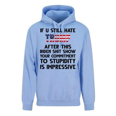 If You Still Hate Trump After This Stupidity Is Impressive Funny Unisex Surf Hoodie