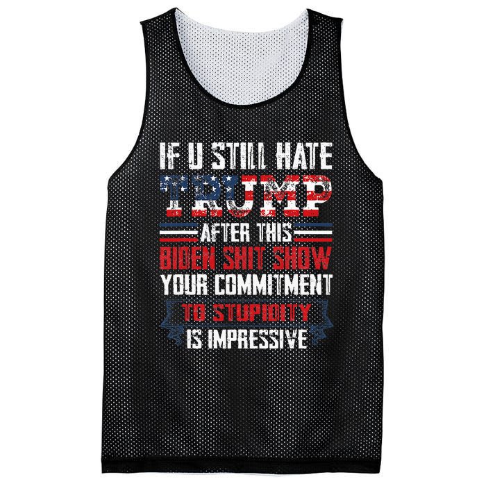 If You Still Hate Trump After This Biden Show Vote Trump Mesh Reversible Basketball Jersey Tank