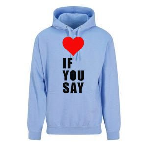 If You Say Funny I Love Heart Red Color Women Apparel Gift Unisex Surf Hoodie