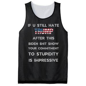 If You Still Hate Trump After This Biden Show Vote Trump Mesh Reversible Basketball Jersey Tank