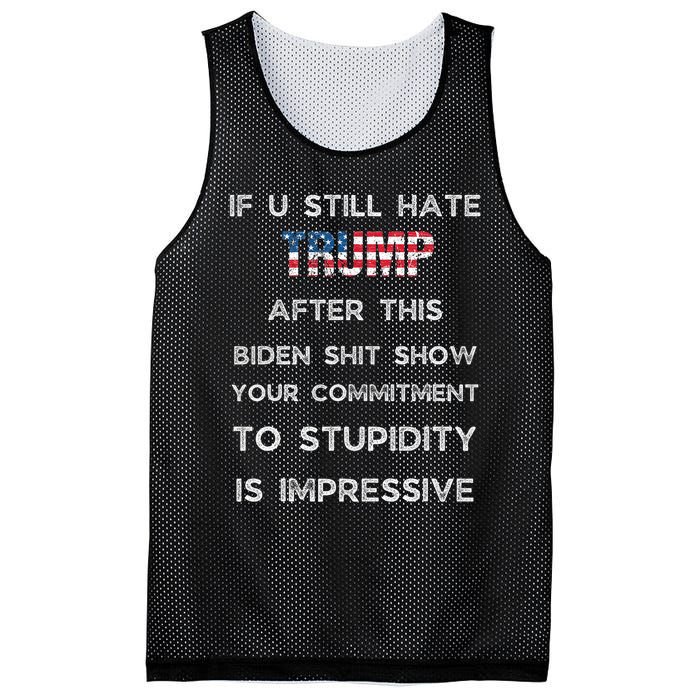 If You Still Hate Trump After This Biden Show Vote Trump Mesh Reversible Basketball Jersey Tank