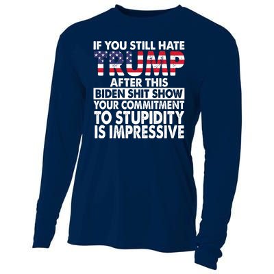 If You Still Hate Trump After This Biden Shit Show Funny Cooling Performance Long Sleeve Crew