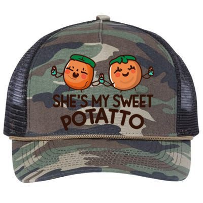 I Yam Shes My Sweet Potato Couples Funny Thanksgiving Retro Rope Trucker Hat Cap