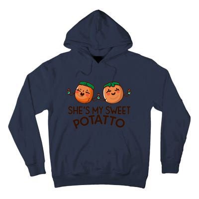 I Yam Shes My Sweet Potato Couples Funny Thanksgiving Tall Hoodie