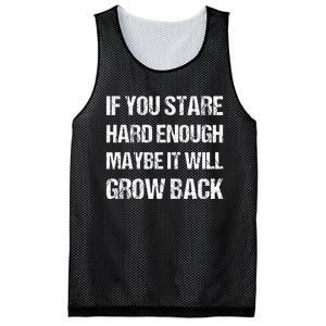 If You Stare Hard Enough Funny Arm Amputation Leg Amputee Mesh Reversible Basketball Jersey Tank