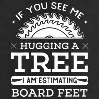 If You See Me Hugging A Tree Woodworking Lumberjack Microfiber Hand Towel