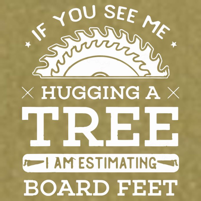 If You See Me Hugging A Tree Woodworking Lumberjack Garment-Dyed Women's Muscle Tee