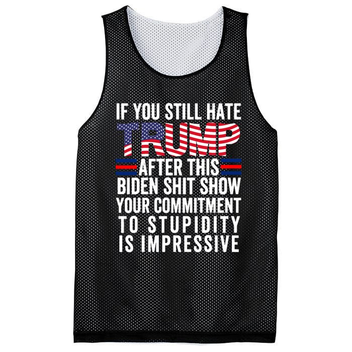 If You Still Hate Trump After This Biden Show Vote Trump Mesh Reversible Basketball Jersey Tank