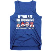 If You Sea Me Running Its Probably Fireworks Director Usa Cute Gift Tank Top