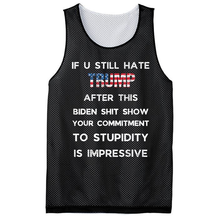 If You Still Hate Trump After This Biden Show Vote Trump Mesh Reversible Basketball Jersey Tank