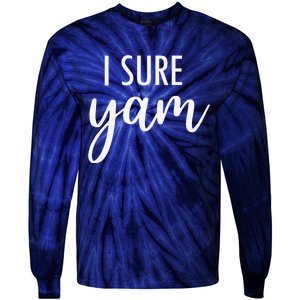 I Yam She's My Sweet Potato Valentine's Thanksgiving Couple Tie-Dye Long Sleeve Shirt