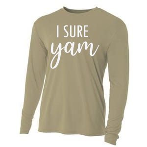 I Yam She's My Sweet Potato Valentine's Thanksgiving Couple Cooling Performance Long Sleeve Crew