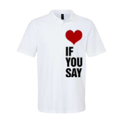 If You Say Romance Untold Heart Softstyle Adult Sport Polo