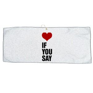 If You Say Romance Untold Heart Large Microfiber Waffle Golf Towel