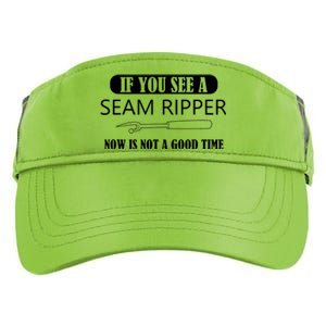 If You See A Seam Ripper Funny Sewing Adult Drive Performance Visor