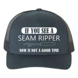 If You See A Seam Ripper Funny Sewing Yupoong Adult 5-Panel Trucker Hat