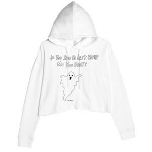 If You Saw Me Last Nicht No You DidnT Crop Fleece Hoodie