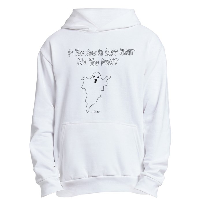 If You Saw Me Last Nicht No You DidnT Urban Pullover Hoodie